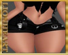 ripped open shorts black