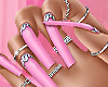 Nails Pink Girls Night