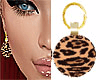 C]Leopard Print Earrings