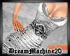 Silver coctail sexy dres