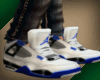 (f) Blue Jordan Kicks