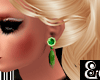 *E* Native green earring