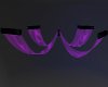 purple swag drapes