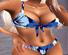 Blue Flowers  Bikini