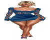 *F BLUE SEXY CLUB DRESS