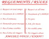 Reglements / Rules