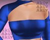 Cropped Azul