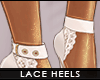 ! Lostful lace heels wht