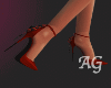 Ruby Red Rose Heels A.G.