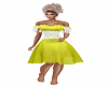 Yellow Ruffle Party dres