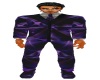 Male Suit Purple and Blk