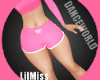 LilMiss Pink Gym Shorts