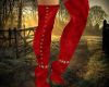 ~Red Suede Thigh Highs~ 