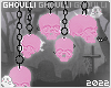 Hanging Skulls | Pink