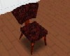 red snakeskin chair