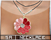 SA| Bloom Neclace Red