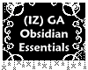 (IZ) Obsidian Flower Pot