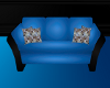 Blue Black Sofa