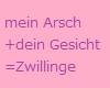 Zwillinge rosa