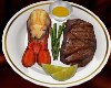 Lobster & Steak Plate