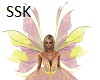 Fairy Pink Yellow Wings