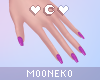 ♡ berry nails