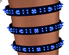 Armbands - Blue Spiked