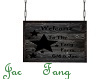 Fang Farm blk hang sign