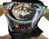 Layerable Blk wolf vest