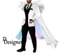 angelic white suit cape