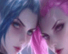 Cutout Jinx and Ari