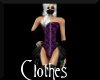 purple/blk lace corset