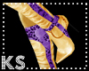 {K} Purple/Gold Stiletto