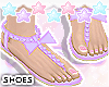 Purple Bow Sandals