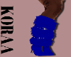 Blue Fur Boots Heels