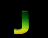 J - Neon Letter Seat