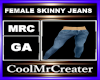 FEMALE SKINNY JEANS