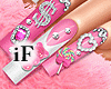 Pink Charm Nails