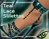 .a Teal Lace Stiletto