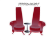 Red Split Seats For Two