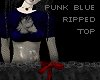 [P]  punk blue top