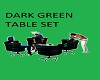 Dark Green table set