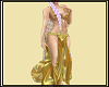 Gold Drape dress
