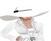 "CC" white sunday hat