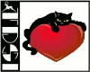 Black Cat Red Heart