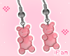 p. gummy pink earrings