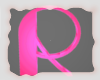 A: Letter R pink