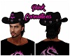 Pink Dragon Cowboy Hat M