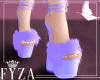 Sandal Fur Purple Set