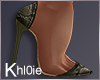 K olive snake skin heels